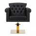 Hairdressing Chair BERLIN GOLD black